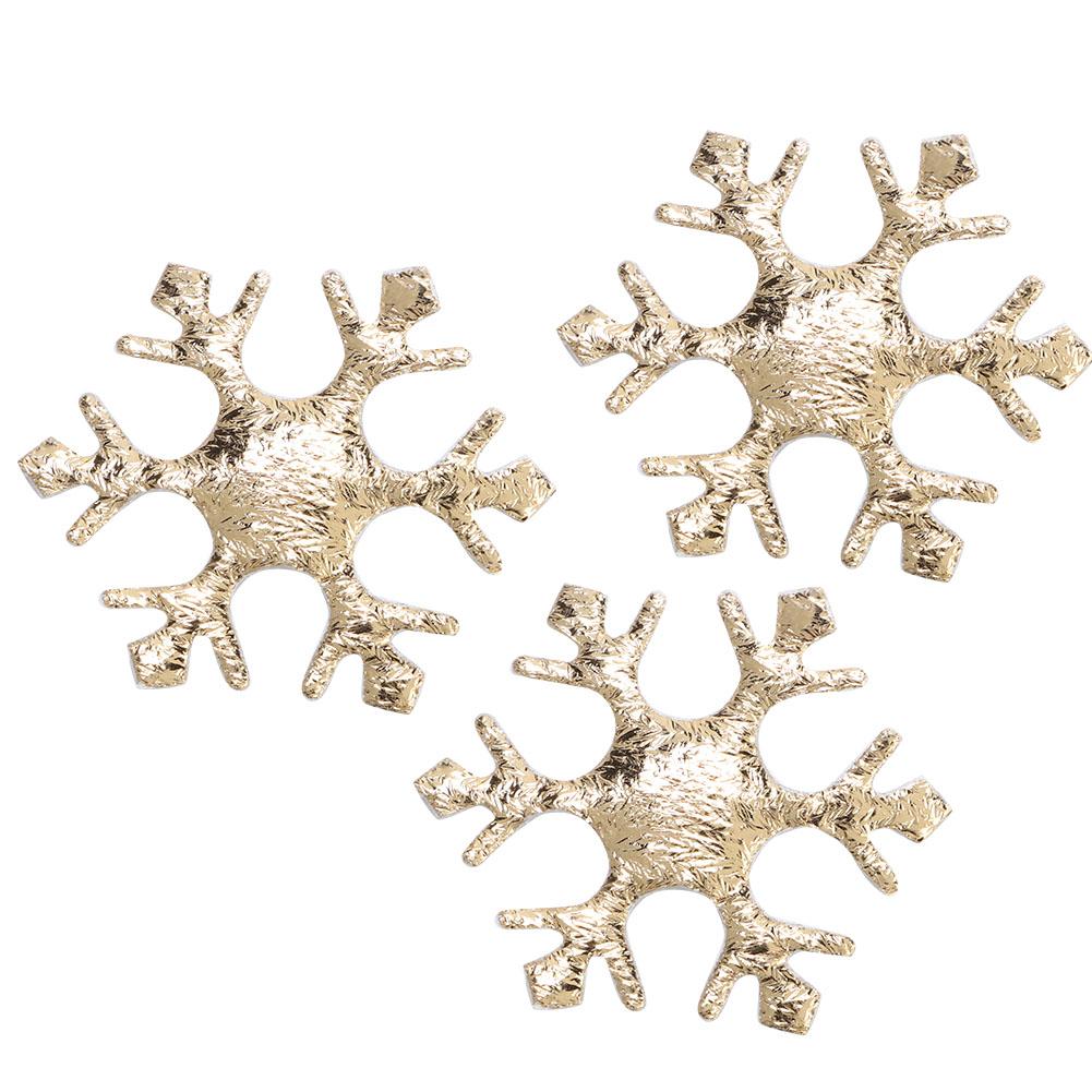 200 Pcs Snowflakes Confetti Non Woven Fabric Christmas Party Decoration Snowflakes(Silver )