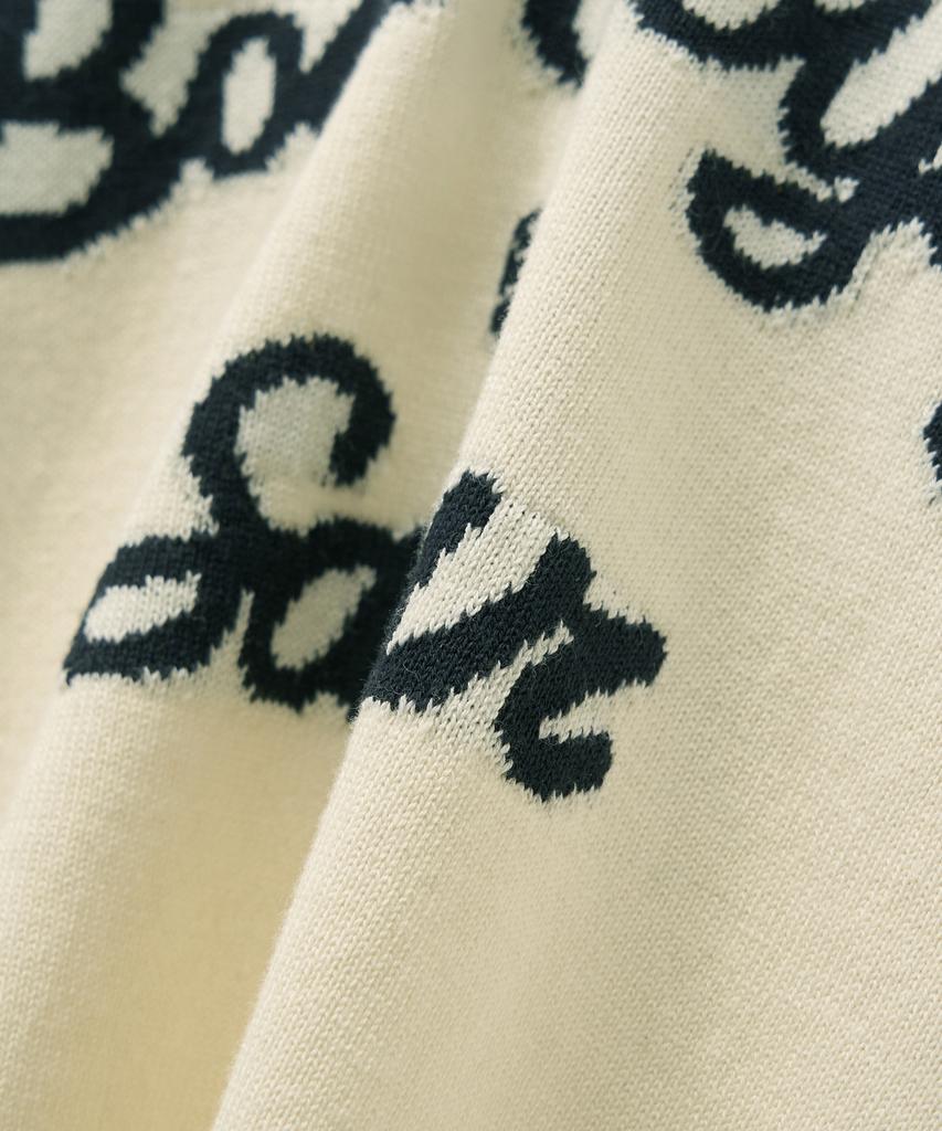 Seteo (W) Bon Voyage Puff Knit Cream Navy