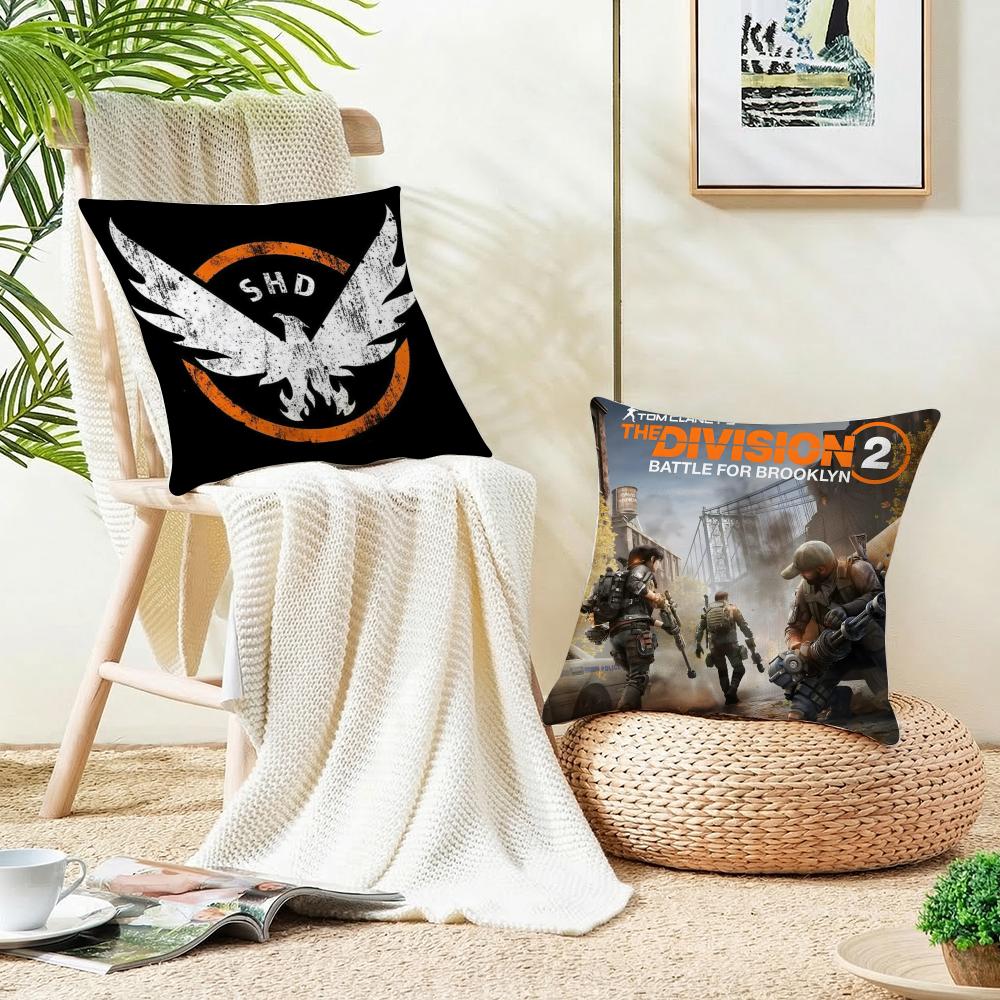 Tom Clancys The DivisionS Cushion Cover Breathable and Skinfriendly Linen Pillowcase Square Removable and Washable Cushion