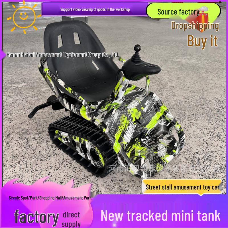 Tracked Mini Tank Electric All-Terrain Toy Car for Kids
