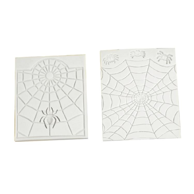 2Pieces DIY Fondant Mold Spiderwebs Cupcakes Baking Mould Cake Decorating Tools