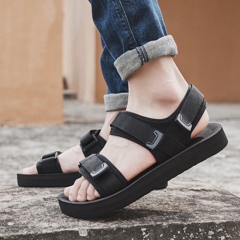 Extra Large Size Men's Sandals Summer Beach Shoes Fat Feet Loose Breathable Trend Casual Sports Sandals