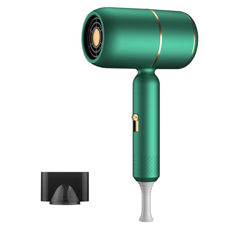 Foldable High-Power Hair Dryer with Hot/Cold Options and Blue Light for Home and Salon Use