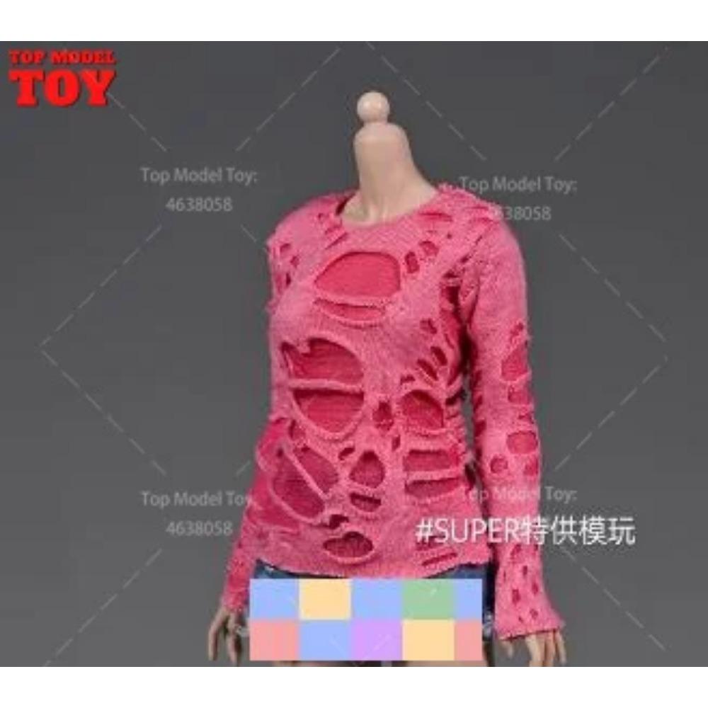 1/6 Roztrhané tričko Džínové šortky Kalhoty Vesta Kryt nohou Oblečení Modelová postava 12'' TBL JO Worldbox Akční figurka ženského vojáka Tělo