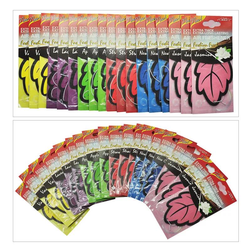 1/60/90/120PCS  Car Air Freshener Smell Car Perfume for Car Interior Accessories Air Freshener Customization