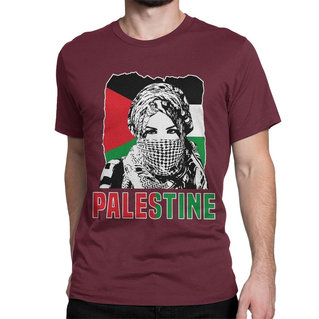 Men Women Shemagh Palestine T Shirts Arabic Hatta Kufiya Keffiyeh Cotton Tops Funny Short Sleeve O Neck Tees Party T-Shirts