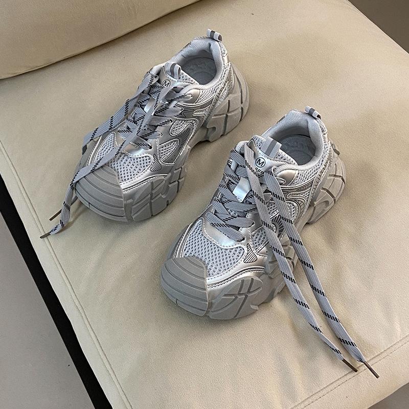 2025 Autumn New Trendy Fashion Casual Sports Soft Sole Non-slip Thick Sole Wear-resistant Running Comfortable Versatile Dad Shoes