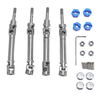 4PCS Front and Rear CVD Drive Shafts Stainless Steel RC Drive Shaft Set for Slash 4x4 for Stampede 1 10 RC Car Upgrade