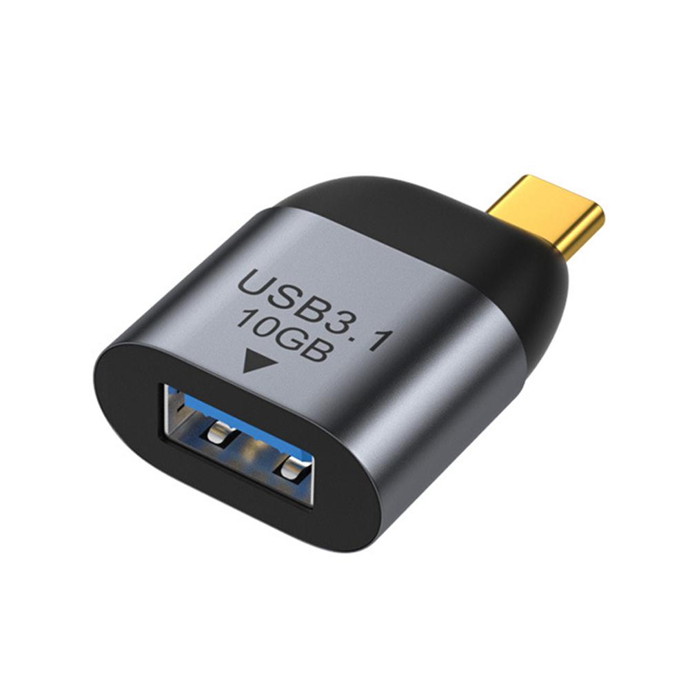 USB 3.1 auf USB 3.1/Typ-C-Adapter Mini Stecker/Buchse Konverter USB3.1 Gen 2 Lade- und Datenübertragungsstecker 10 Gbit/s
