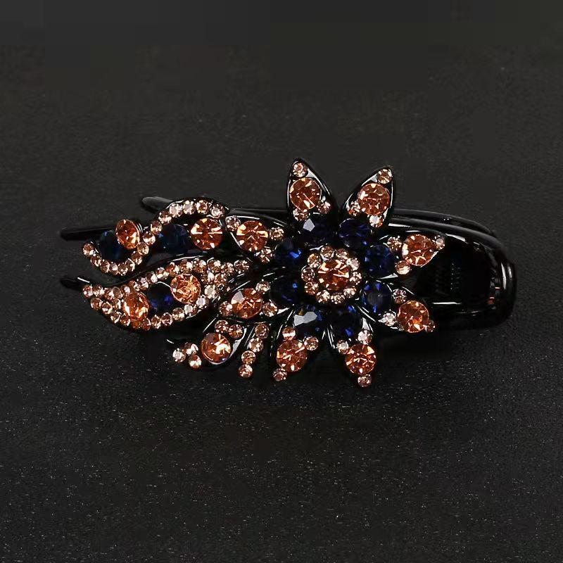 Koreanische Strass-Entenschnabel-Haarspange für Frauen