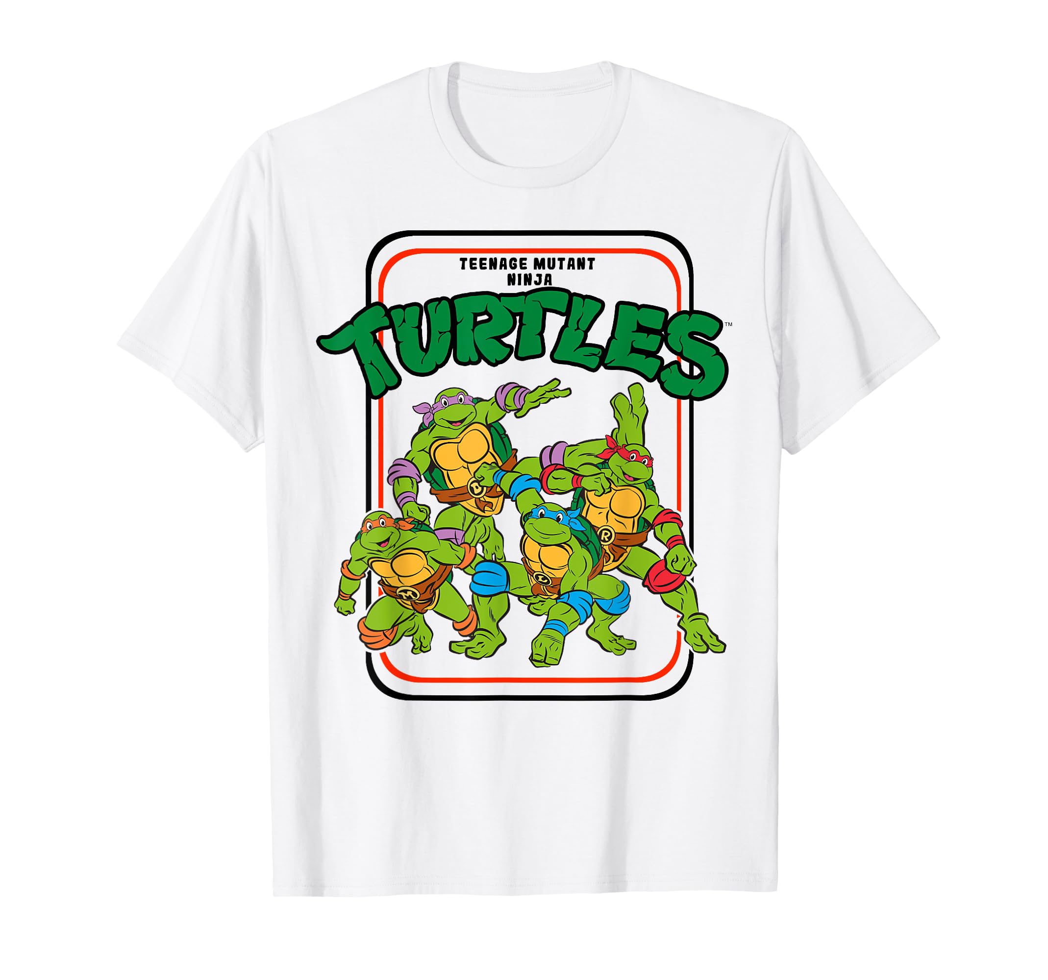 

Teenage Mutant Ninja Turtles Vintage Cartoon Group Shot T-Shirt