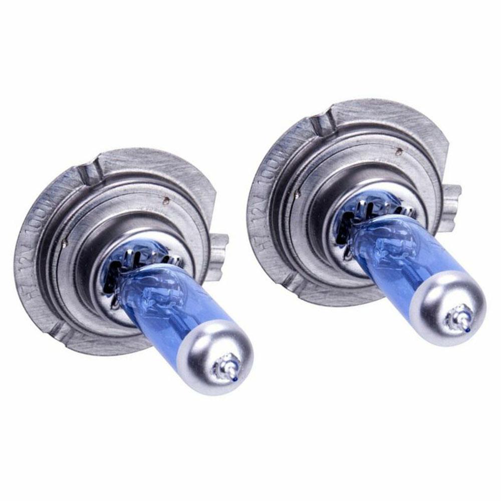 2Pcs 12V H7 100W 6000K Halogen Lamp Super Bright White Fog Lights Automobile Accessories Car Headlight Bulbs
