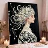 Flower Pearl Beads Painting Sea Decorative Painting DIY Painting Material Pack  Wall Decor