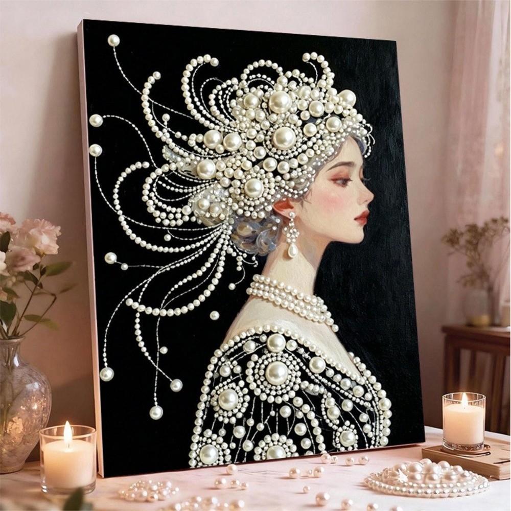 Flower Pearl Beads Painting Sea Decorative Painting DIY Painting Material Pack Wall Decor