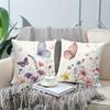 2 pièces Housse de coussin Papillon Gracieux Bohème - Housse de coussin décorée pour canapé de salon, Douce et confortable, Décoration de chambre à coucher
