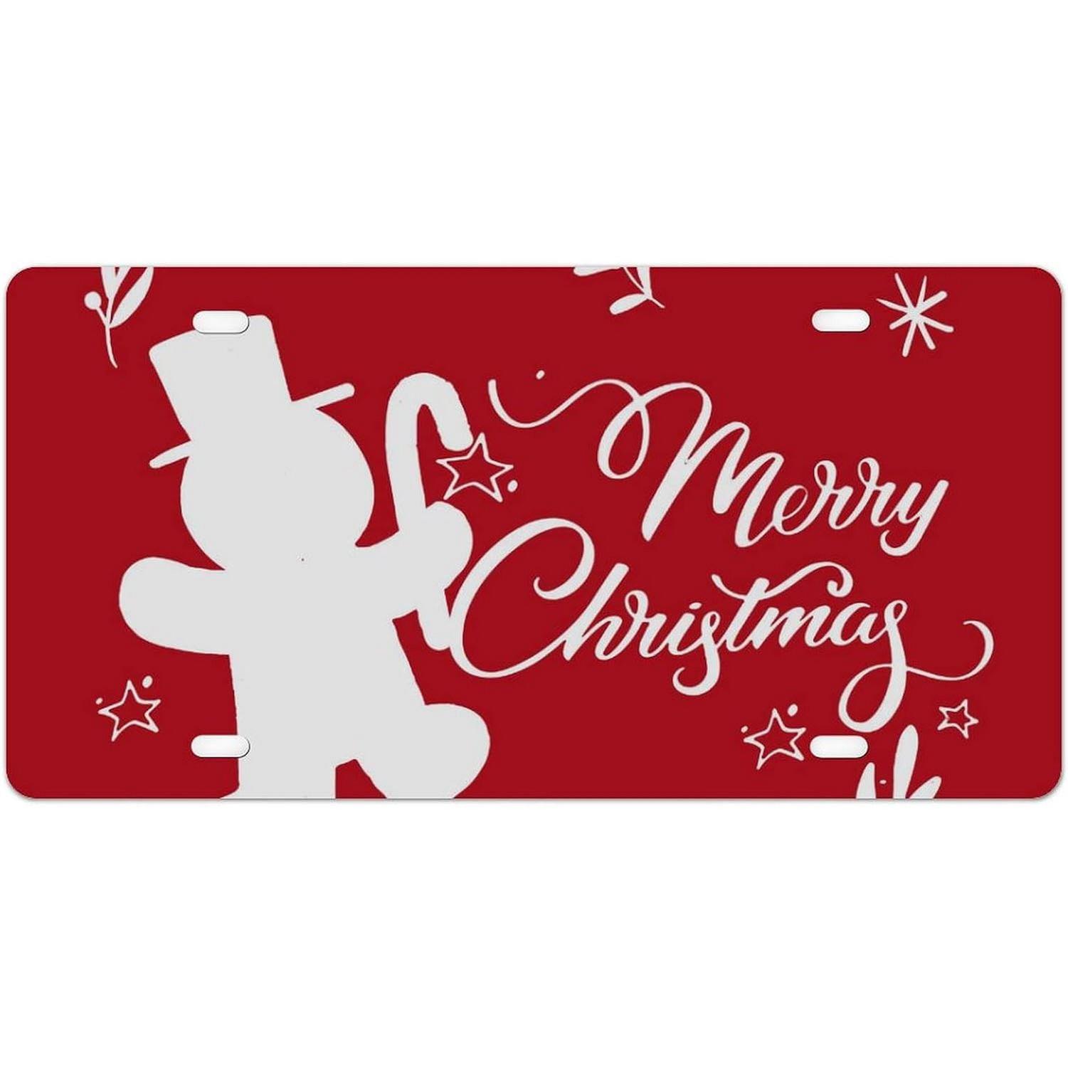 Placas de matrícula Sant Claus, carteles metálicos de estaño para decoración de pared, etiquetas Vintage, señales automotrices 15x30cm(5.9x7.8inch)