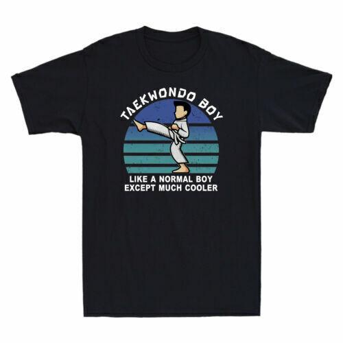 Taekwondo Boy Like A Normal Boy Except Much Cooler Vintage Men's Cotton T-Shirt