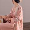 Guofeng New Chinese Mesh Beads Embroidered Velvet Crew Neck Cardigan Women's Early Autumn New Light Luxury Jacket N