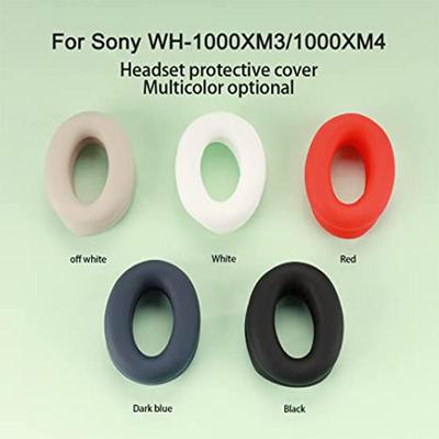 Silicone Ear Pads Cover Protector Headphone Cushions,Sweat-Proof and Washable Ear Cushions Cover for Sony WH-1000XM3/1000XM4(WH1000XM3/1000XM4)