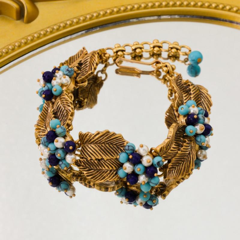 Elegant Retro Palace Style Fashionable Light Luxury Geometric Shape Necklace Bracelet Earring Set High-End Women'S Jewelry