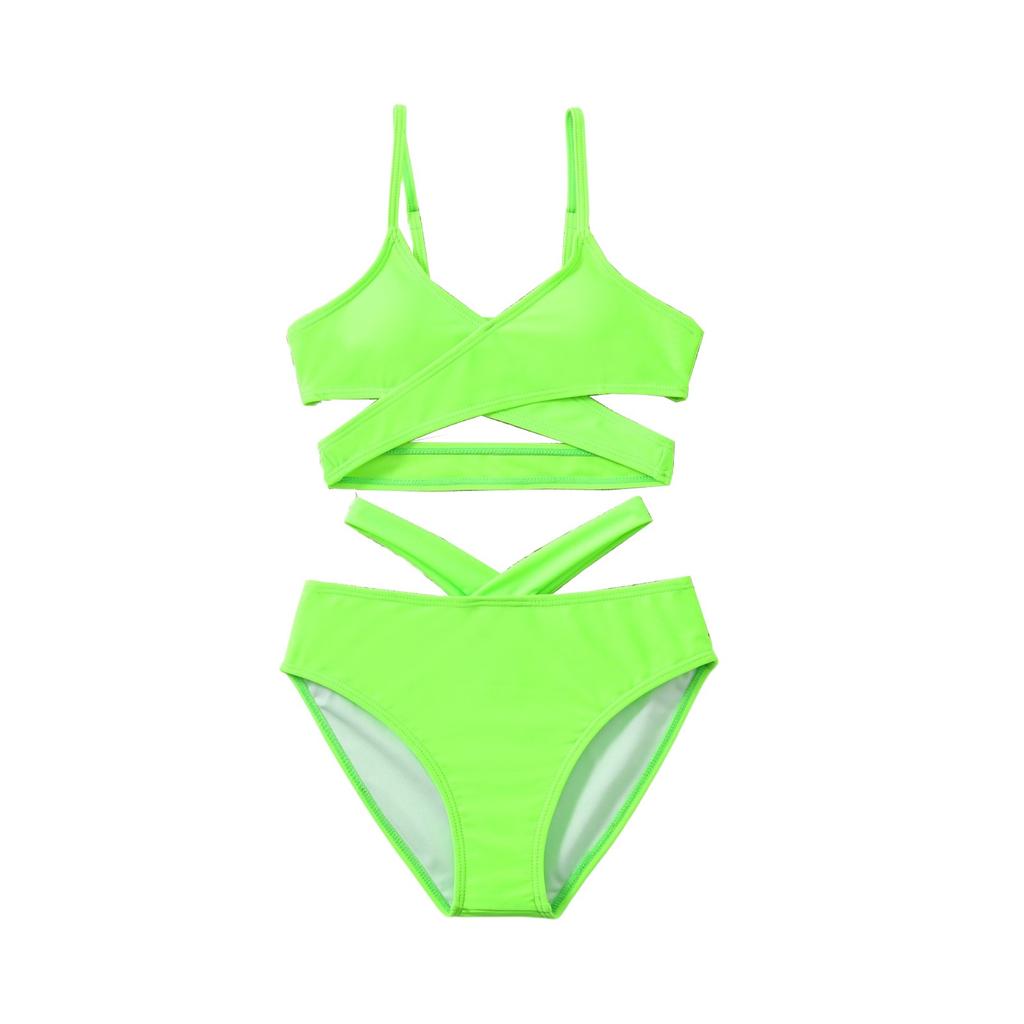 Girls' Bikini Swimsuit Set - Teen Two Piece Swimwear For Big Kids