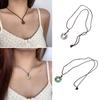 Traditional Chinese Character Good Luck Pendant Necklace Adjustable Rope Peace Buckle Pendant Clavicle Chain Jewelry