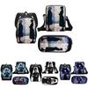 Set de 3 piezas Miércoles La Familia Addams Mochila+bolso de hombro+estuche para lápices Regalo para niños