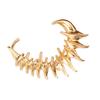 Edgy Silver/Gold Color Skeleton Earrings Fashionable Ear Clips Halloween Ear Cuff Accessory for Fashion Enthusiasts