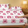 1 Cartoon Niedliches Tier Bär Gedrucktes Mattes Spannbettlaken, Schlafzimmer Gedruckte Bettdecke, Bettwäsche (Ohne Kissenbezüge)