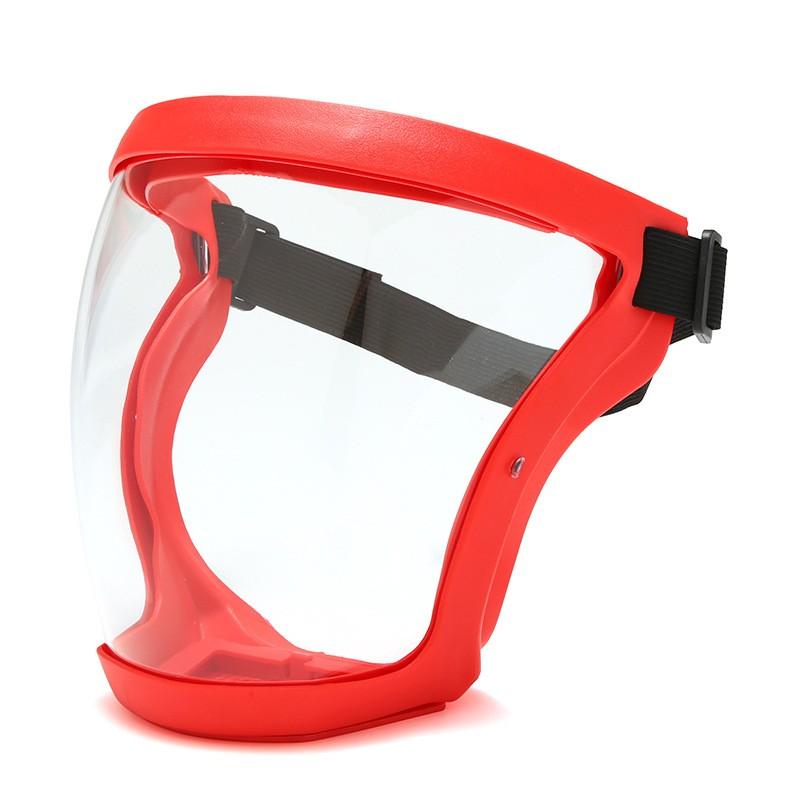 

High definition transparent protective face mask, anti droplet, anti dust riding goggles красный