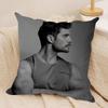 Super Star HHenry Cavill Cushion Cover Silky Short Plush Invisible Zipper Dustproof Sofa Pillow Case for Home Decor