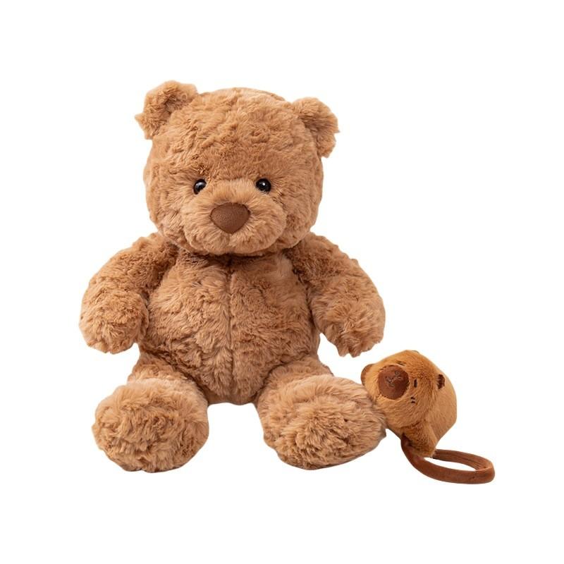 Bear Teddy Adorable Plush Toy With Capybara Companion Cute Animal Gift Perfect