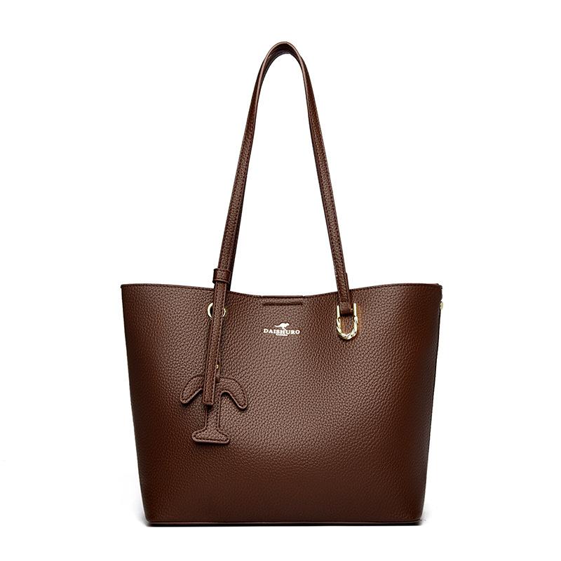 Fashionable Large-capacity Commuting Convenient Storage Handbag, Single-shoulder Bag, Simple and Elegant Ladies' Tote Bag