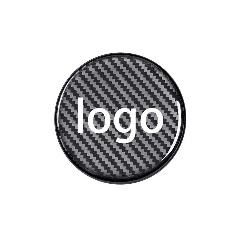 Carbon Fiber Textured Car Console Anti-Slip Cup Holder Pad