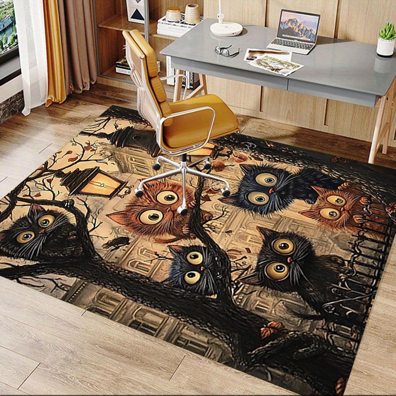 1PC Cats Streetlights Extra Large Non Slip Floor carpet, Office, family, bedroom, Studio Large Area Rug Indoor Rugs