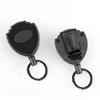 1 Piece High Elasticy Retractable Key Holder for Men Fashion Black Color Durable Keychain Organizer for Keys Office Supplies