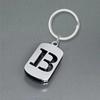 Stainless Steel 26 English Letters Keychain - Stylish Alphabet Pendant for Backpack or Car