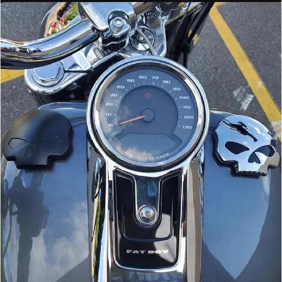 Motorcycle Modification Ghost Face Skull Fuel Tank Cap Retro Fuel Tank Cap Motorcycle Compatible With Xl883 Xl120 Dana