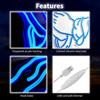 Multi-color LED Neon Light Signs: Transparent Acrylic Party Decor Lights