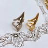 Gothic Punk Design High-End Ring, Retro Adjustable Opening Ring For Both Men And Women