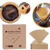 Portable 100pcs Hand Brewed Coffee Filter Paper, Native Wood Pulp, Suitable for 1-4 People's Coffee, Specialized Coffee Tools