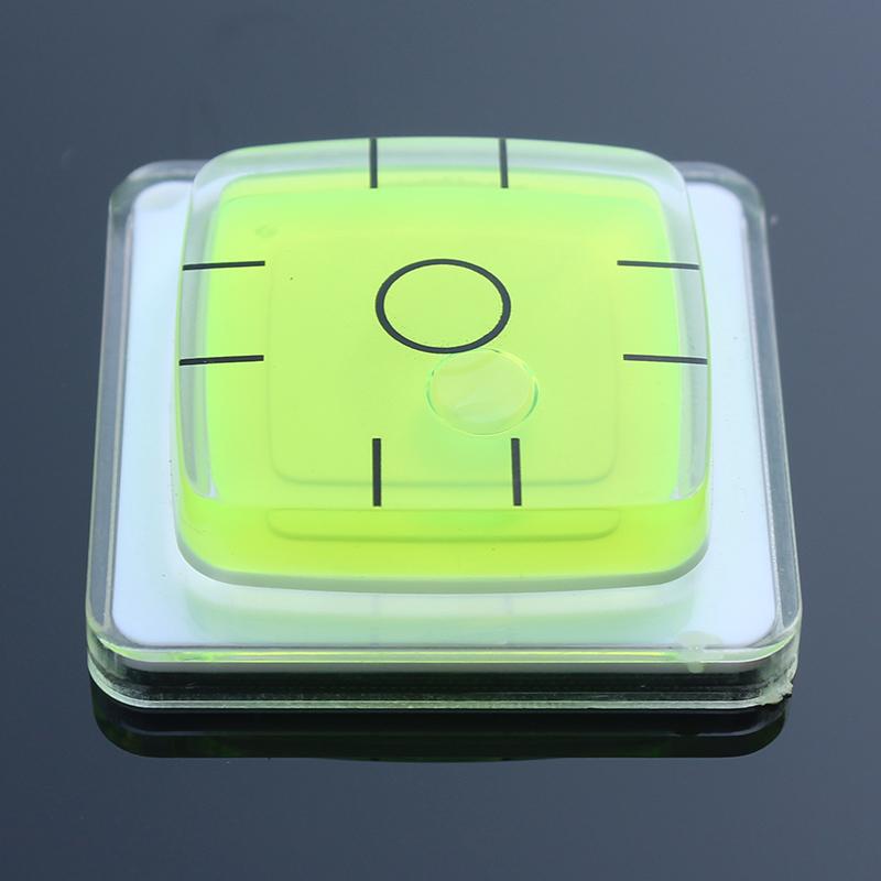 Universal Spirit Level Bubble Square Base Horizontal Measuring Instrument Tool Green Bullseye Caravan Leveler