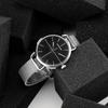 CALVIN KLEIN / Transcendence Series Watch Quartz Movement Stainless Steel Strap 42mm Bla Dial Men's Watch Beige Bla Plate Silver Strap K7B21121