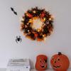 Halloween Pumpkin Wreath Door Decor Plastic Garland Front Porch Party Home Decoration