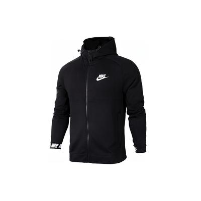 Chaqueta con Capucha Estampada con Logo Sport Casual para Hombre chaquetas Negro 861743-010