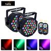 Pack of 2 - 36 LED Stage Par Lights: Wedding Performance, Sound-Activated Color-Changing Strobe Lights