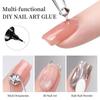 Colla Gel per Strass per Unghie Manicure 15/30ml Gel Adesivo Super Forte Gel Appiccicoso per Nail Art Strass Gioielli Dec