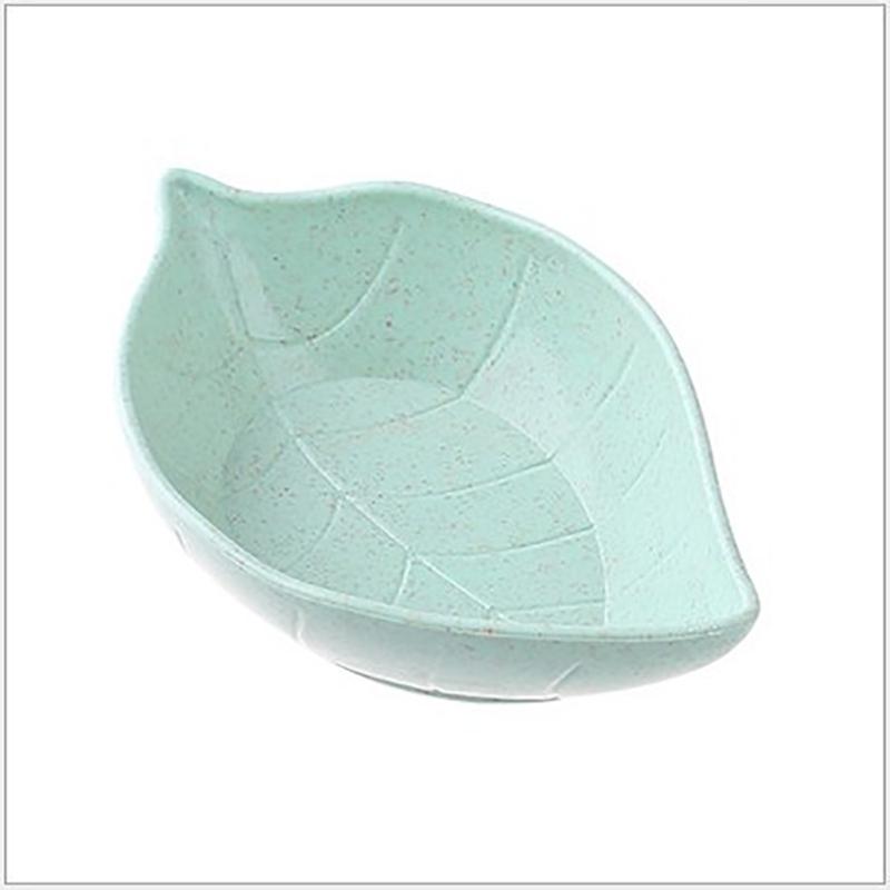 Wheat Straw Leaf Shape Sauce Dipping Seasoning Dish for Snacks Pickles