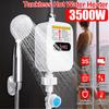 3500W 220V Water Heater Bathroom Kitchen Instant Electric Hot Water Heater Tap Temperature Display with Faucet Shower