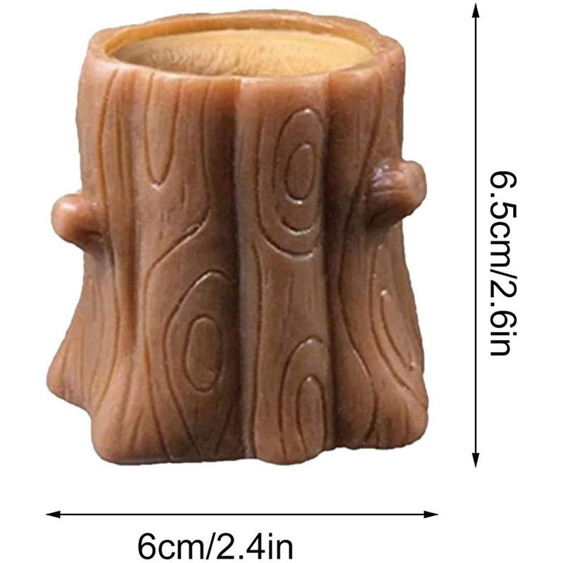 Quetsch Eichhörnchen Tasse Böse Dekompression Baumstümpfe Gummi Kinderspielzeug Geschenke